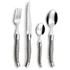 Image de Ménagère 24 couverts acier inox taupe