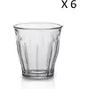 Image de Lot de 6 - Tasse à espresso 9 cl en verre trempé résistant transparent
