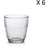 Image de Lot de 6 - Tasse à espresso 9cl en verre trempé résistant transparent
