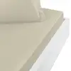 Image de Drap housse en percale de coton ficelle 140x200 cm