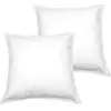 Image de Llot de 2 taies d'oreiller en coton blanc 65x65 cm