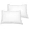 Image de Llot de 2 taies d'oreiller en coton blanc 50x70 cm