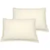 Image de Llot de 2 taies d'oreiller en coton ecru 50x70 cm