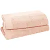 Image de Llot de 2 serviettes de toilette 500 g/m² poudre 50x90 cm