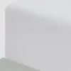 Image de Drap housse flanelle coton bonnet 30 cm blanc 160x200 cm