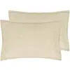 Image de Lot de 2 taies d'oreiller en flanelle de coton ficelle 50x70 cm