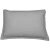 Image de Llot de 2 taies d'oreiller en percale lavée gris perle 50x70 cm