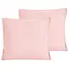 Image de Llot de 2 taies d'oreiller en percale lavée poudre 65x65 cm