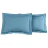 Image de Llot de 2 taies d'oreiller en percale de coto cobalt 50x70 cm