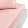 Image de Drap housse en percale bonnet 40cm poudre 180x200 cm
