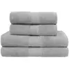 Image de Ensemble de bain 4 pièces en coton gris perle