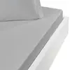 Image de Ddrap housse en coton bonnet 30 cm gris perle 180x200 cm
