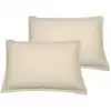 Image de Llot de 2 taies d'oreiller en coton ficelle 50x70 cm
