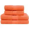 Image de Ensemble de bain 4 pièces en coton corail