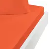 Image de Ddrap housse en coton bonnet 30 cm corail 120x190 cm