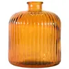 Image de Vase en verre recyclé strié corail 18 cm