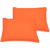 Image de Llot de 2 taies d'oreiller en coton corail 50x70 cm