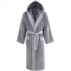 Image de Ppeignoir mixte à capuche uni 420 g/m² ardoise s