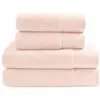 Image de Ensemble de bain 4 pièces en coton peigné poudre