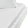 Image de Drap housse en jersey coton bonnet 30 cm blanc 90x190 cm