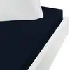 Image de Drap housse en jersey coton bonnet 30 cm bleu nuit 140x190 cm