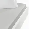 Image de Drap housse en jersey coton bonnet 30 cm gris perle 160x200 cm