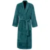 Image de Peignoir éponge homme femme col châle 400 g/m² denim m