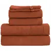 Image de Ensemble de bain 6 pièces en coton auburn