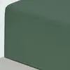 Image de Drap housse flanelle coton bonnet 30 cm lichen 80x200 cm