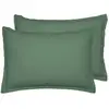 Image de Llot de 2 taies d'oreiller en coton lichen 50x70 cm