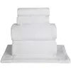 Image de Eensemble de bain avec tapis 5 pièces blanc