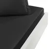 Image de Drap-housse percale coton pour lit articulé anthracite 140x190 cm