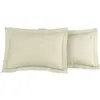 Image de Llot de 2 taies d'oreiller en percale de coto ficelle 50x70 cm