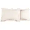 Image de Llot de 2 taies d'oreiller en percale de coto petale 50x70 cm