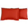 Image de Lot de 2 taies d'oreiller en percale de coton terracota 50x70 cm