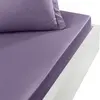 Image de Drap housse en percale de coton pourpre 180x200 cm