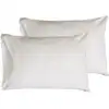 Image de Llot de 2 protègeoreillers en coton 160 g/m² blanc 50x70 cm
