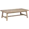 Image de Table basse en acacia avec plateau motif chevrons bois naturel 130 x