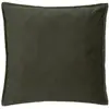 Image de Coussin déhoussable en velours polyester/velours vert olive 45x45 cm
