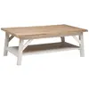 Image de Table basse aspect bois rectangulaire naturel 120 x 70
