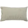 Image de Coussin gaze de coton avec mot doux vert 30x50 cm