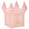 Image de Cabane de jeu en polyester rose 130x78x78cm