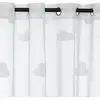 Image de Voilage enfant ''nuage'' polyester blanc 140x240 cm