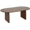 Image de Table basse en manguier avec finition texturée bois marron brun 120 x