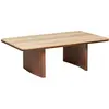 Image de Table basse en travertin avec plateau rectangulaire minérale naturel