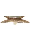 Image de Suspension diam 69.5 cm métal et jute beige