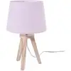 Image de Lampe scandinave 3 pieds en bois rose