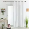 Image de Voilage tamisant brodé mia polyester blanc 140x240 cm