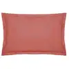 Image de Housse de coussin en coton rose 50x70cm