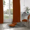 Image de Rideau en velours occultant polyester terracotta 140x260 cm